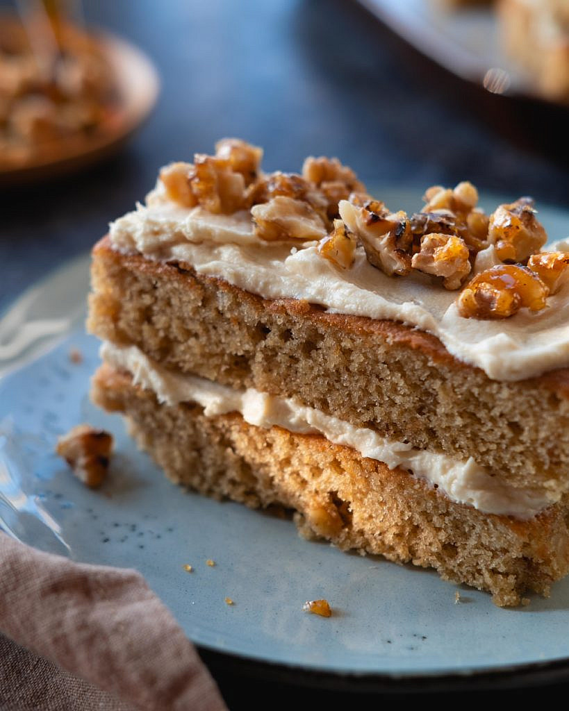 Coffee And Walnut Layer Cake Notes Of Bacon